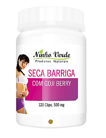 SECA BARRIGA COM GOJI BERRY  CÁPSULA NINHO VERDE 120 CAPSULAS