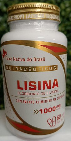 Lisina 1000mg 60 cápsulas Flora Nativa