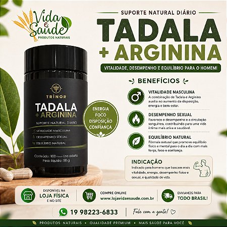 TADALA + ARGININA 100 CAPSULAS - TRINOR