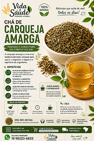 CHÁ DE CARQUEJA AMARGA