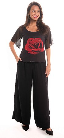 Blusa Milene Rosa Meditativa - Salvador Dalí