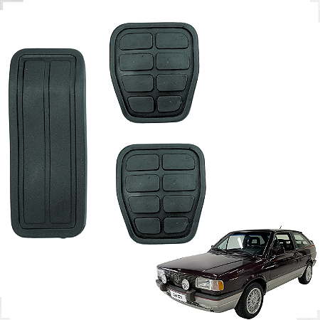 Jogo Capa De Pedal Freio embreagem e acelerador Gol Gti Gts Quadrado Voyage Parati 87/94