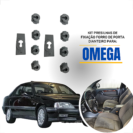 Presilha de fixação do forro de porta dianteiro e traseiro Omega kit completo