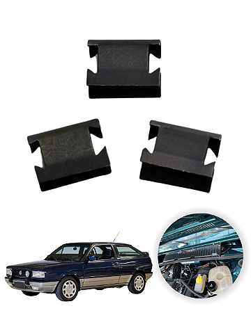 Kit 3 Presilha da grelha churrasqueira Vw Gol Gti Gts Quadrado Parati Santana