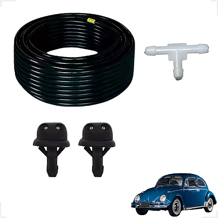 Kit Bombinha Elétrica/Manual Água Limpador Fusca Kombi Gol