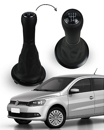 Coifa Preta + Bola Manopla Cambio GV/GVI Aro Preto