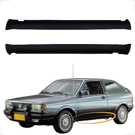 Spoiler Lateral Gol Parati Voyage Saveiro Gls Gl Gts Gti- Preto