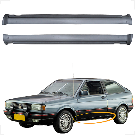 Spoiler Lateral Gol Parati Voyage Saveiro Gls Gl Gts Gti- Prata