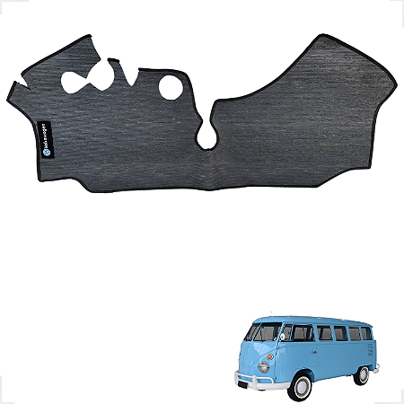 Tapete Kombi 82 Á 92 Emborrachado-Preto