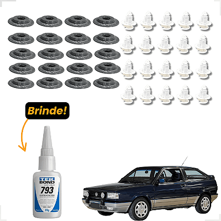 Kit Suporte Presilha Forro De Porta Gol Gts/gti Voyage Le/ld