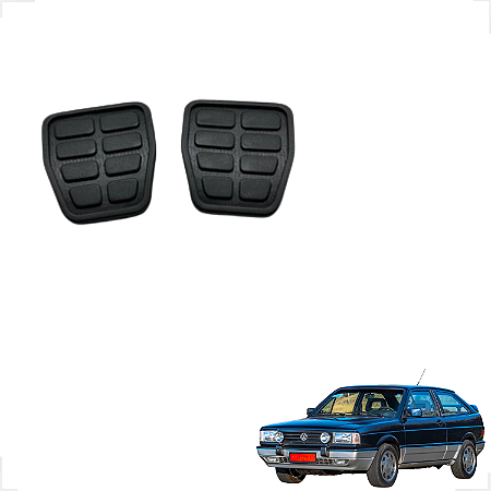 Kit Capa Pedal Freio Embreagem Gol Voyage Parati Quadrado