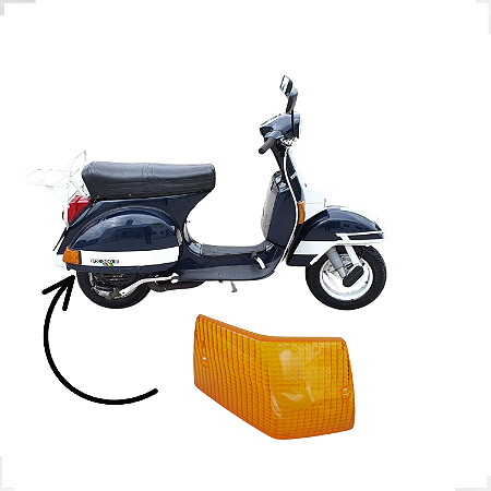 Lente Do Pisca Px200 Traseiro Novos (par) Vespa Piaggio
