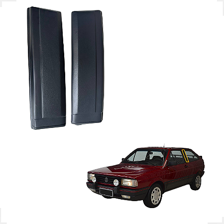 Coluna Aplique Porta Gol Gts 91 92 93 94 Preto Par