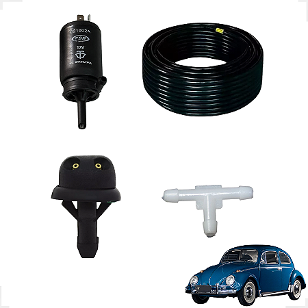 Kit ( Esguicho ) Elétrico Àgua Limpador Parabrisa Fusca