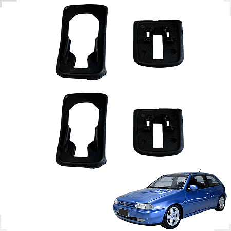 Kit Guarnição Maçaneta 2 Portas Gol G2 G3 G4 Bola Ld/le