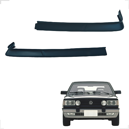 Spoiler Dianteiro Preto Bigodinho 8 Volkswagen Gol 1987 A 1994