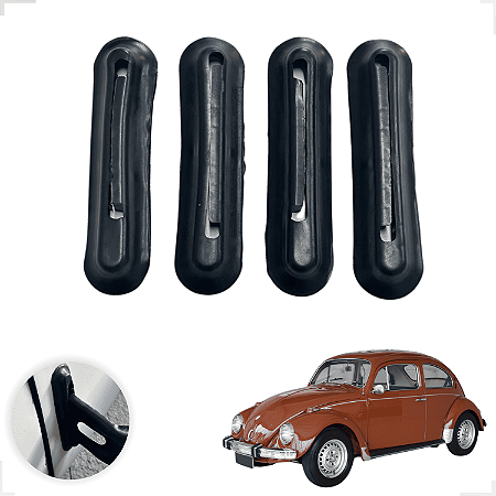 Kit 4 Borrachas Suporte Parachoque Fusca 79 A 94 Guarnição