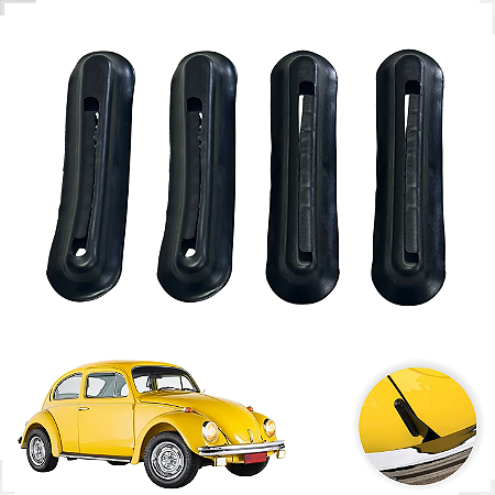 Kit 4 Borrachas Suporte Parachoque Fusca 79 A 94 Guarnição