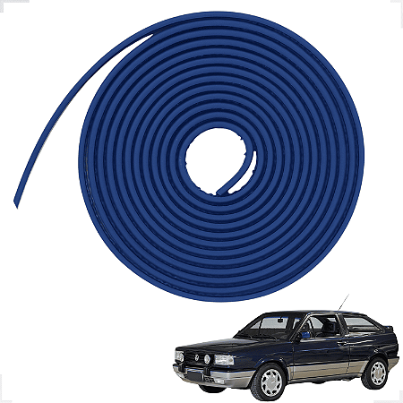 Kit Filete Friso Lateral e Para-choque Azul Gol Parati Voyage
