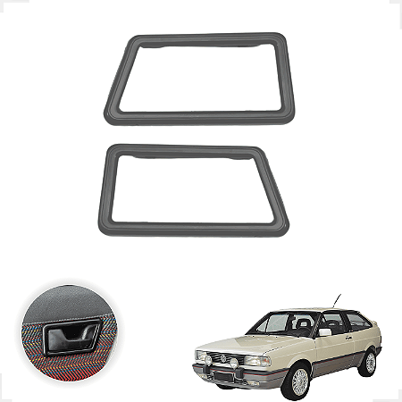 Par Moldura Maçaneta Interna Porta Gol Parati Voyage Saveiro 1987 a 94