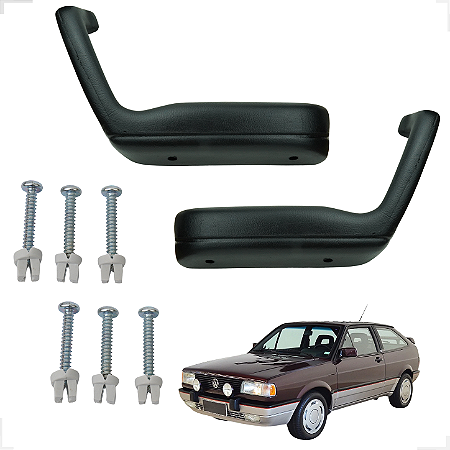 Par De Apoio De Braço Puxador De Porta Gol Gts, Gts, Gls - Preto