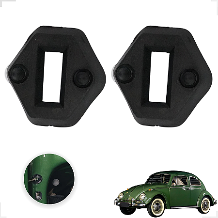 Borracha Acabamento Limitador Porta Fusca 1957 A 1996 2peças