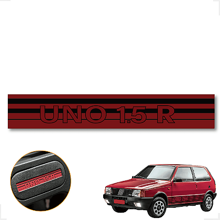 Adesivo Volante Da Buzina Uno 1.5 R Novo