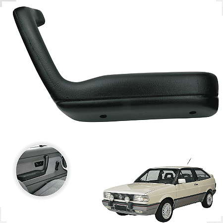 Apoio De Braço Puxador Interno Gol Quadrado Lado Esquerdo Preto