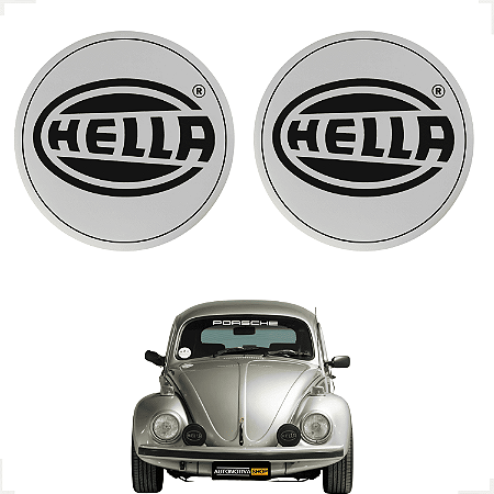 Capa Farol Milha Auxiliar Redondo Fusca Gol Gti Gt Gts Hella - Branco