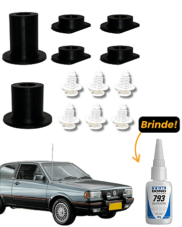 Kit Presilha Ombreira Grampo Gol Saveiro Parati Voyage 1 Lado