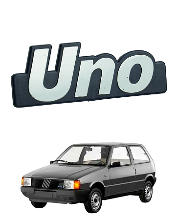 Emblema Letreiro do Fiat Uno Original Traseiro Porta Malas 1988 em diante