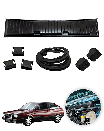 Kit Churrasqueira Borracha Grampo Calco Do Gol Quadrado Gti Gts Cl