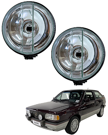 Par Farol Milha Auxiliar Redondo Gol Fusca Voyage Transparente