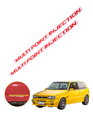 Adesivo Lateral MPI Mult Point Injecion Uno Turbo i.e 1994 a 1996