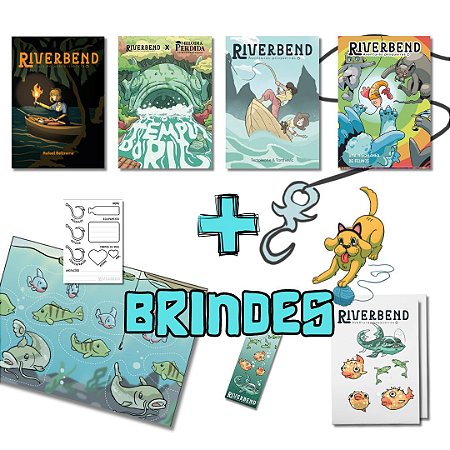 PACOTE PROMOCIONAL - Riverbend Aventuras Pesqueiras COMPLETO + BRINDES