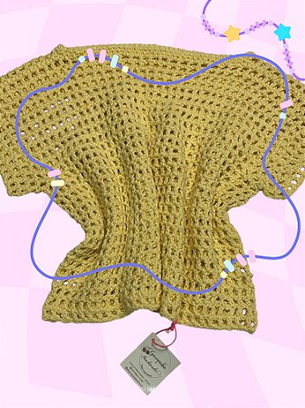 Cropped rede crochê