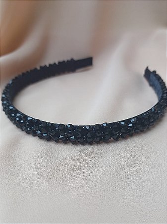 Tiara Preta Miçanga