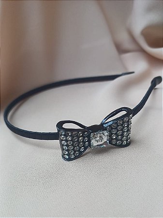 Tiara Metal Lacinho Curto