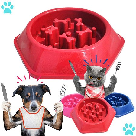 COMILAO - COMEDOURO EDUCATIVO VERMELHO - 600ML