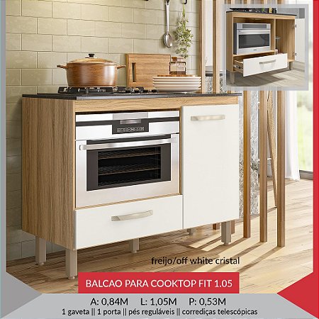 BALCAO P/ COOKTOP FIT 1.05 - NICIOLI