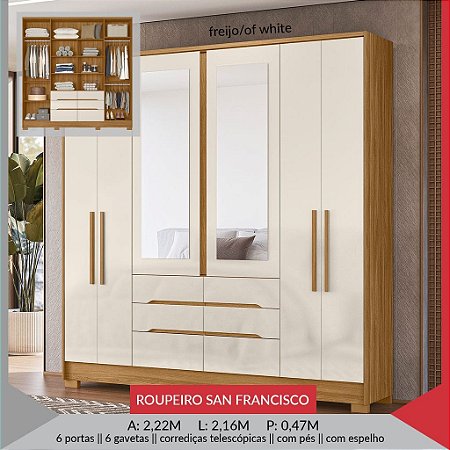 ROUPEIRO SAN FRANCISCO C/ ESPELHO