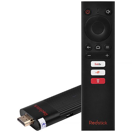 Receptor Red Play Redstick 2 4K Ultra HD com Wi-Fi - Preto - BondOfertas