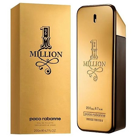 1 Million Paco Rabanne Perfume Masculino Eau de Toilette 200ml