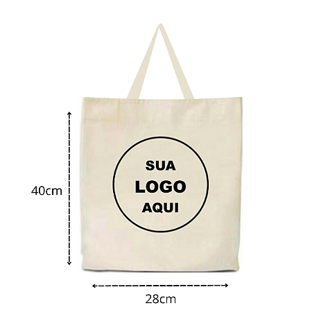 50 Sacolas Ecológicas Personalizadas 28x40