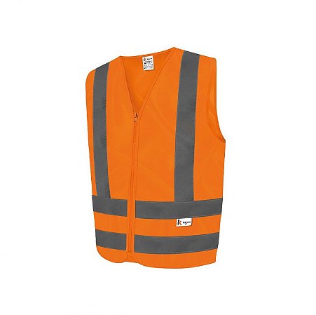 COLETE REFLETIVO SEM BOLSO LARANJA FLUORESCENTE KALIPSO