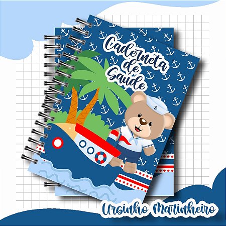 Caderneta de Vacina Ursinho Marinheiro