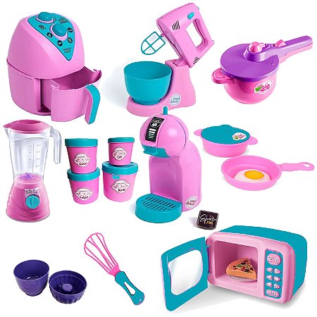 Kit 15 Brinquedos Faz De Conta Cozinha Completo Altimar