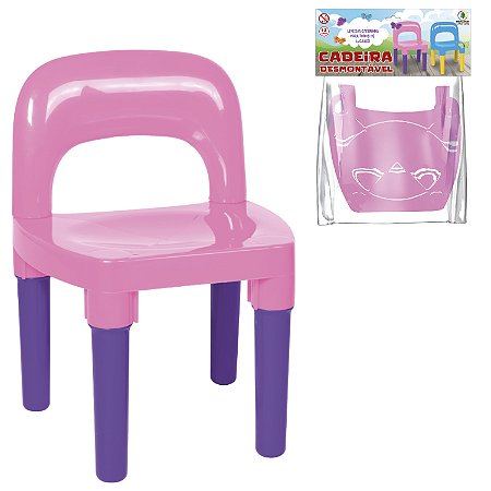 Cadeirinha Menina Rosa Mesa Desmontavel Educativa Atividades