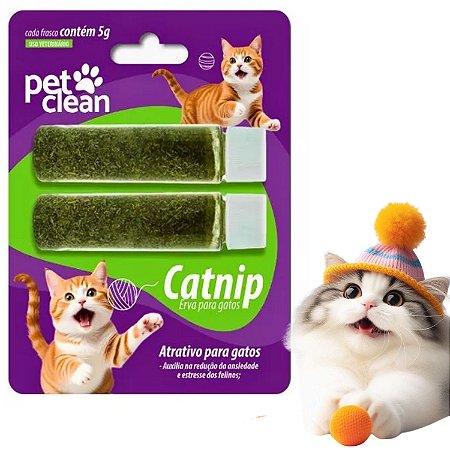 Catnip Erva do Gato Atrativo Natural Relaxante 10G Original