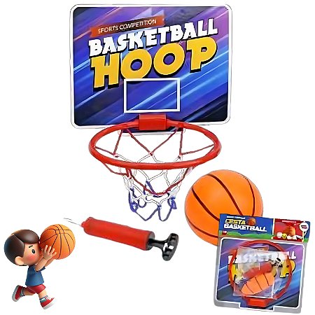 Cesta Basquete Infantil Mini Tabela Brinquedo Bola Suporte